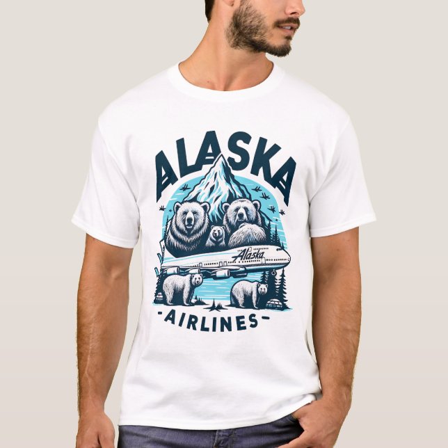 Alaska Airlines  T-Shirt (Front)