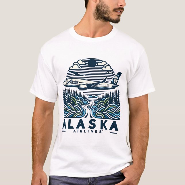 Alaska Airlines  T-Shirt (Front)