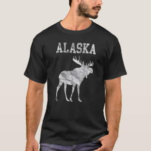 Alaska Alaskan Wildlife Moose Aurora Borealis The  T-Shirt
