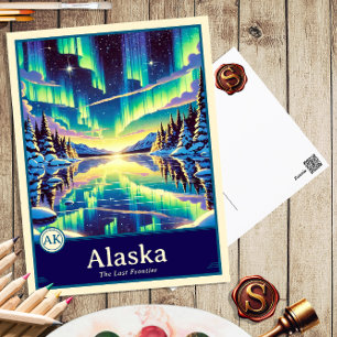 Alaska   Anime Style Cel Shaded Postcard