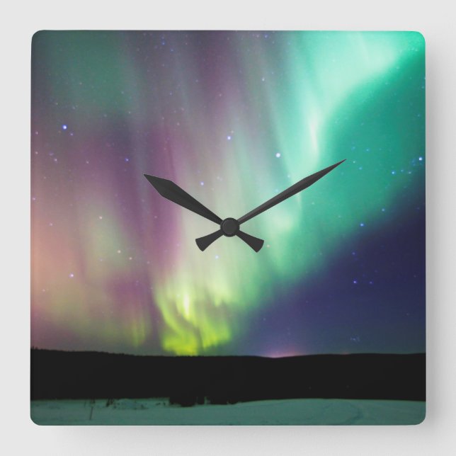 Alaska Aurora Wall Clock (Front)
