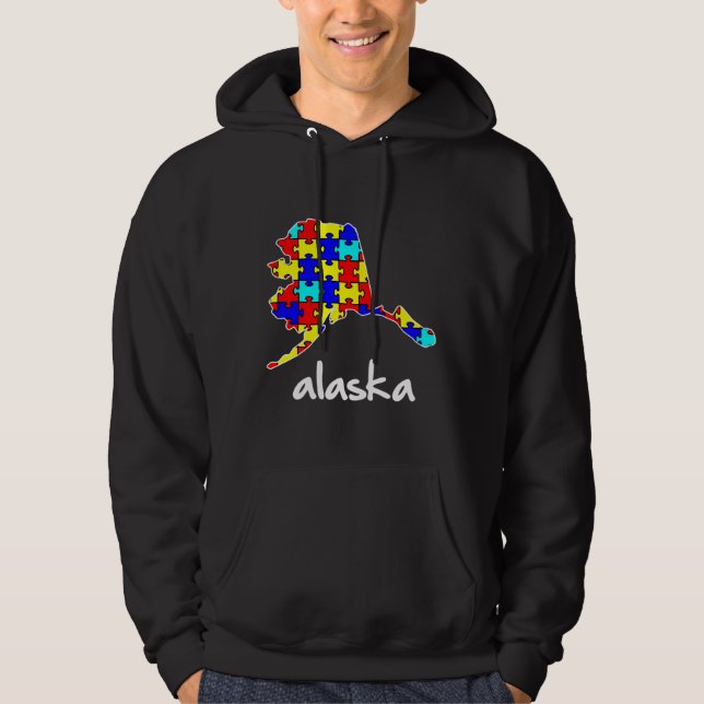 Alaska Autism Awareness Hoodie (Front)