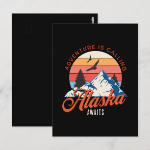 Alaska Awaits! Postcard