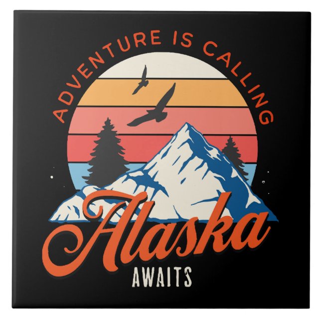 Alaska Awaits! Tile (Front)