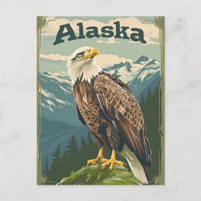 Alaska Bald Eagle Postcard (Front)