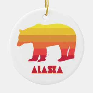 Alaska Bear Ceramic Tree Decoration