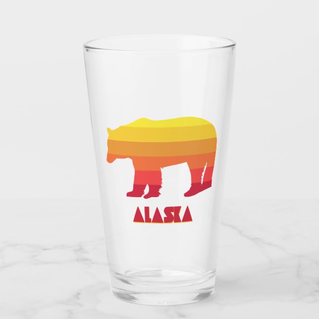Alaska Bear Glass (Front)