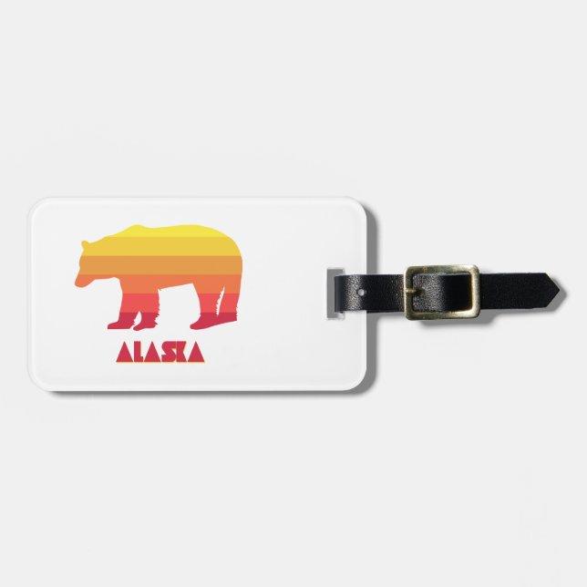 Alaska Bear Luggage Tag (Front Horizontal)