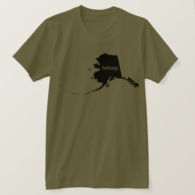 Alaska Belong State Pride T-Shirt (Design Front)