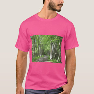 Alaska Birches Stylised Photo Graphic T-Shirt
