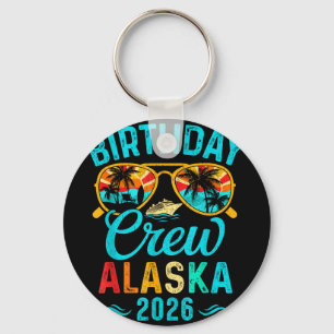 Alaska birthday crew vacation 2026 family matching key ring