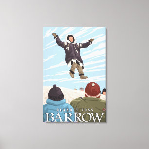 Alaska Blanket Toss - Barrow, Alaska Canvas Print