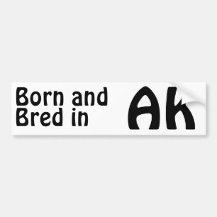 Alaska Bred (Bumper) Sticker