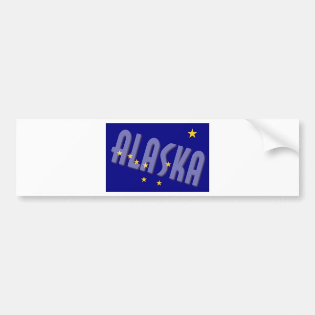 Alaska Bumper Sticker (Front)
