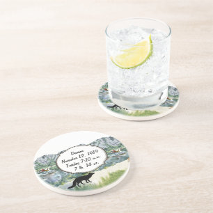 Alaska Bush Plane And Fishing Travel Coaster