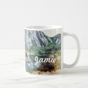 Alaska Bush Plane And Fishing Travel Coffee Mug