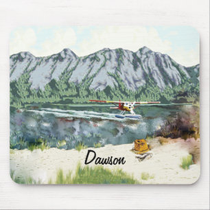Alaska Bush Plane And Fishing Travel Mouse Mat
