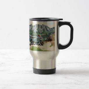 Alaska Bush Plane And Fishing Travel Mug