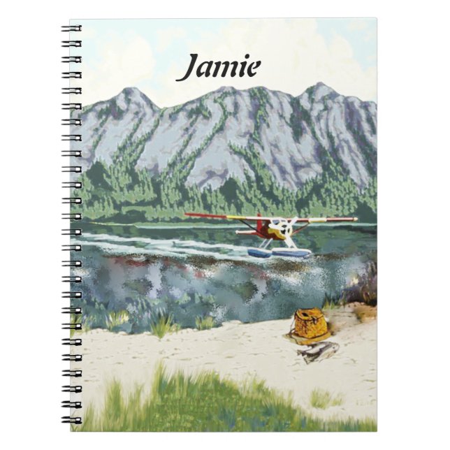 Alaska Bush Plane And Fishing Travel Notebook (Front)