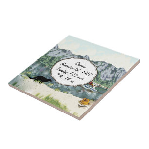 Alaska Bush Plane And Fishing Travel Tile