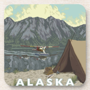 Alaska Bush Plane Souvenirs Coaster
