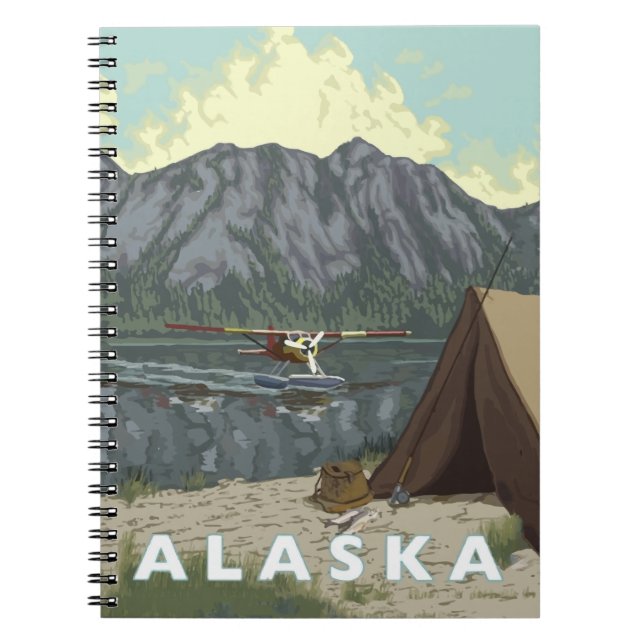 Alaska Bush Plane Souvenirs Notebook (Front)