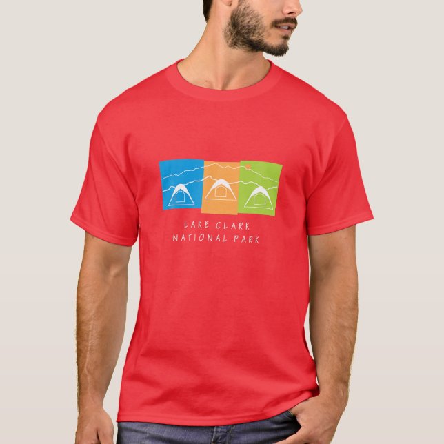 Alaska Camping Hiking Fishing USA Nature Lover Sou T-Shirt (Front)
