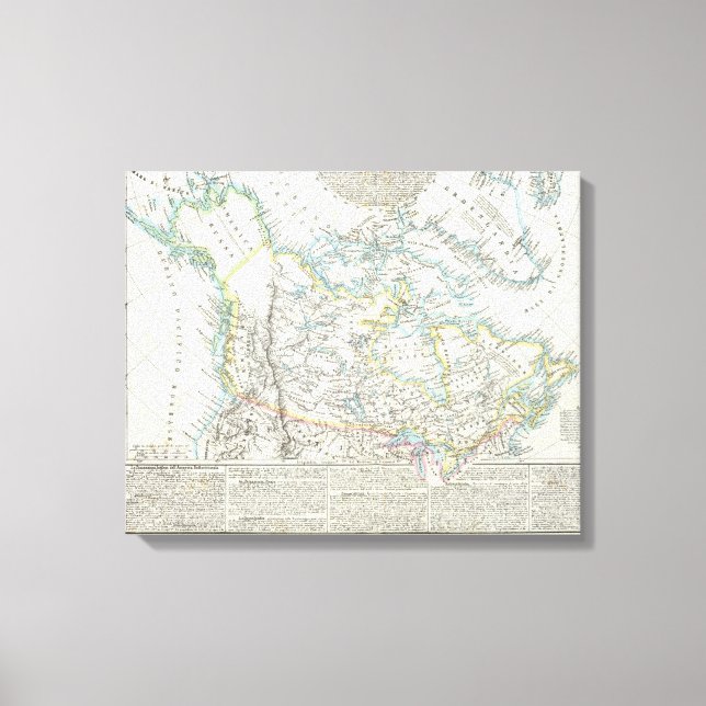 Alaska, Canada, Greenland Canvas Print (Front)