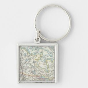 Alaska, Canada, Greenland Key Ring