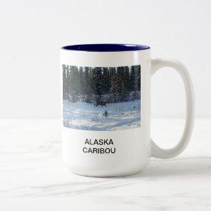 Alaska Caribou Two-Tone Coffee Mug