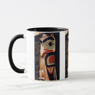Alaska Carved Wood Totem Pole Photo Designed Mug