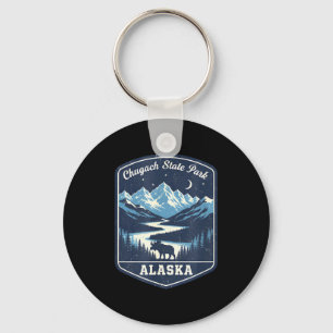 Alaska chugach state park moose mountain river key ring