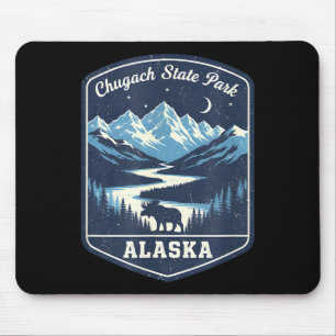Alaska chugach state park moose mountain river mouse mat
