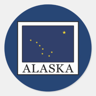 Alaska Classic Round Sticker
