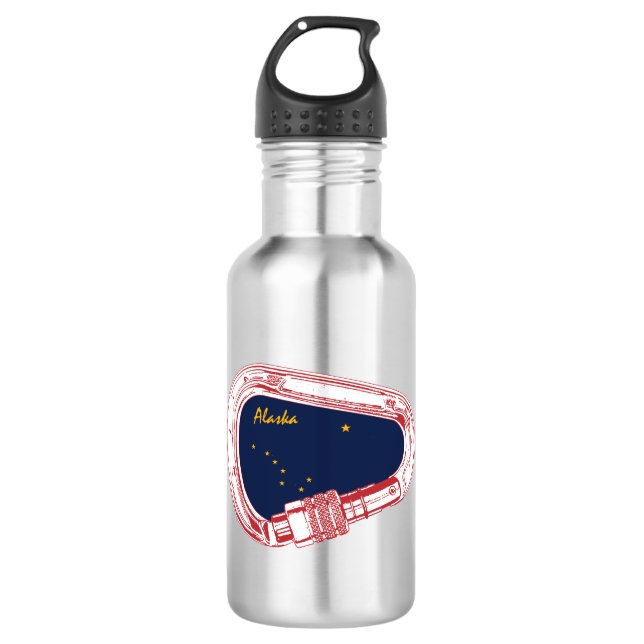 Alaska Climbing Carabiner 532 Ml Water Bottle (Front)