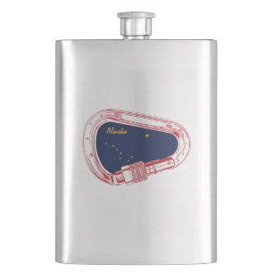 Alaska Climbing Carabiner Hip Flask