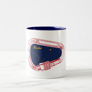 Alaska Climbing Carabiner Two-Tone Coffee Mug