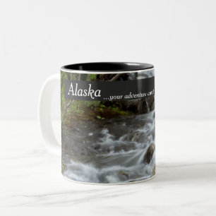 Alaska Coffee Mugs - Waterfall Adventure