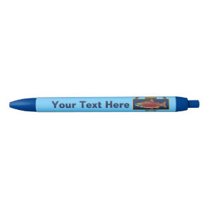 Alaska Combat Fisherman Badge Blue Ink Pen