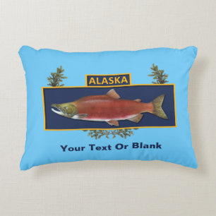 Alaska Combat Fisherman Badge Decorative Cushion
