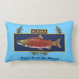 Alaska Combat Fisherman Badge Lumbar Cushion