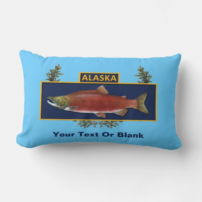 Alaska Combat Fisherman Badge Lumbar Cushion (Front)