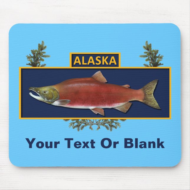 Alaska Combat Fisherman Badge Mouse Mat (Front)
