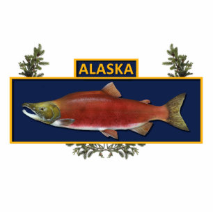Alaska Combat Fisherman Badge Photo Sculpture Magnet