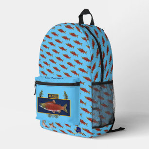 Alaska Combat Fisherman Badge Printed Backpack