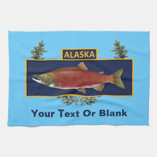 Alaska Combat Fisherman Badge Tea Towel