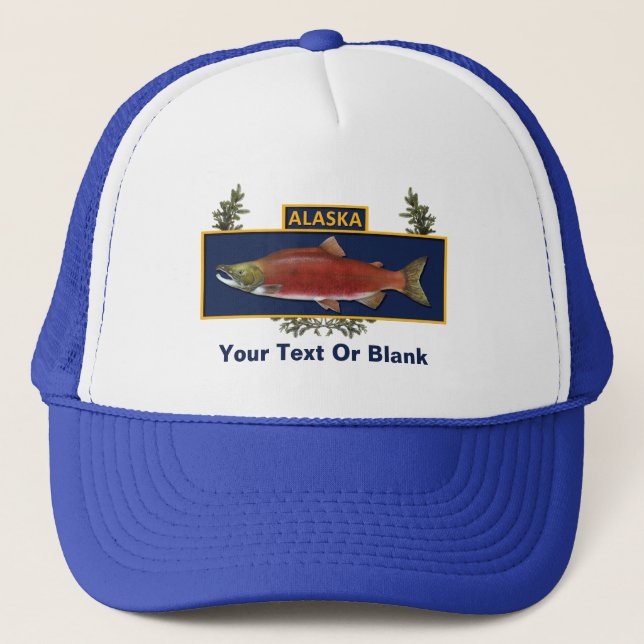 Alaska Combat Fisherman Badge Trucker Hat (Front)