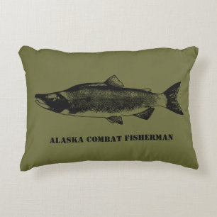 Alaska Combat Fisherman Decorative Cushion