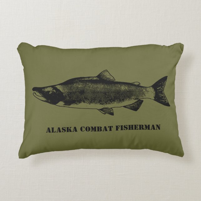 Alaska Combat Fisherman Decorative Cushion (Front)
