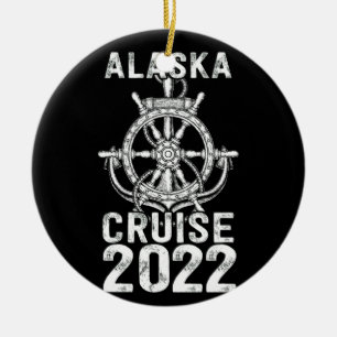 Alaska Cruise 2022 Hooded Ceramic Tree Decoration